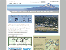 Tablet Screenshot of ci.hood-river.or.us